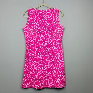 Mahi Gold Ryder‎ Dress Sea Glass Palm Pink Sleeveless SZ L